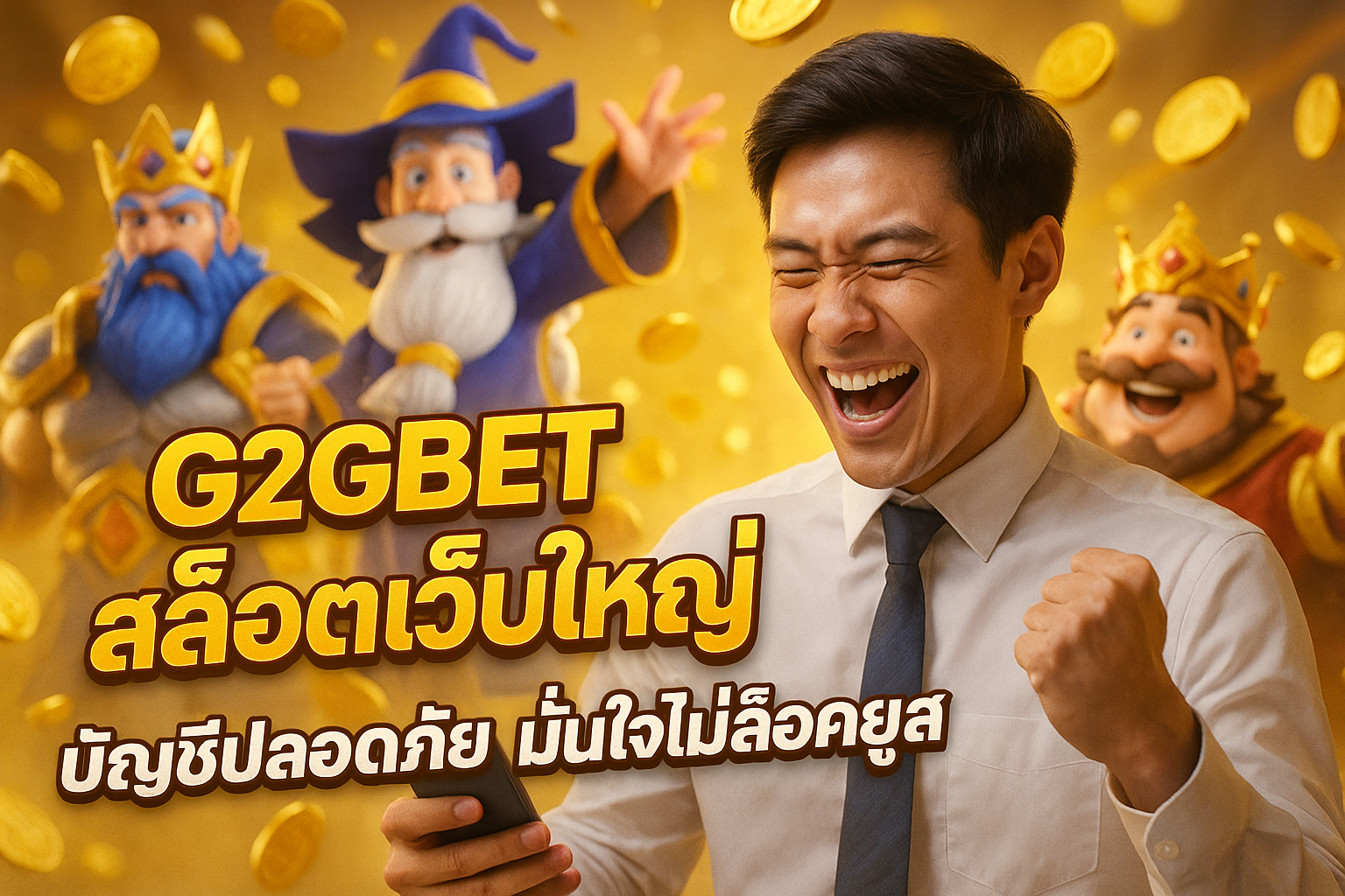 G2GBET สล็อตเว็บใหญ่ บัญชีปลอดภัย มั่นใจไม่ล็อคยูส