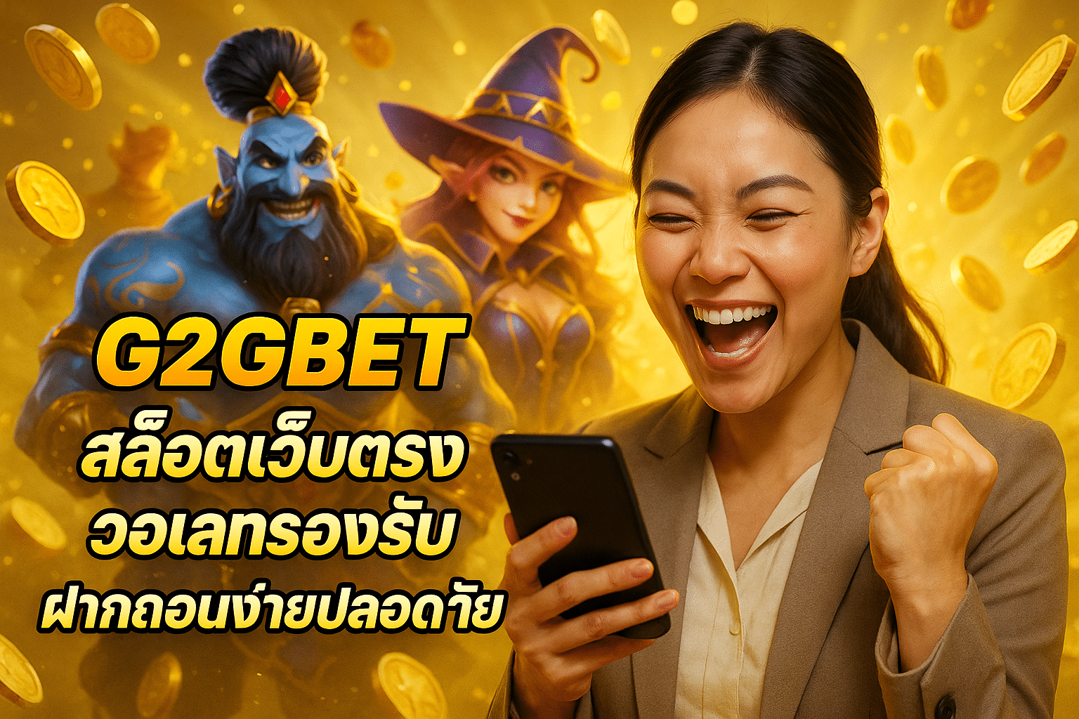 G2GBET สล็อตเว็บตรง วอเลทรองรับ ฝากถอนง่ายปลอดภัย